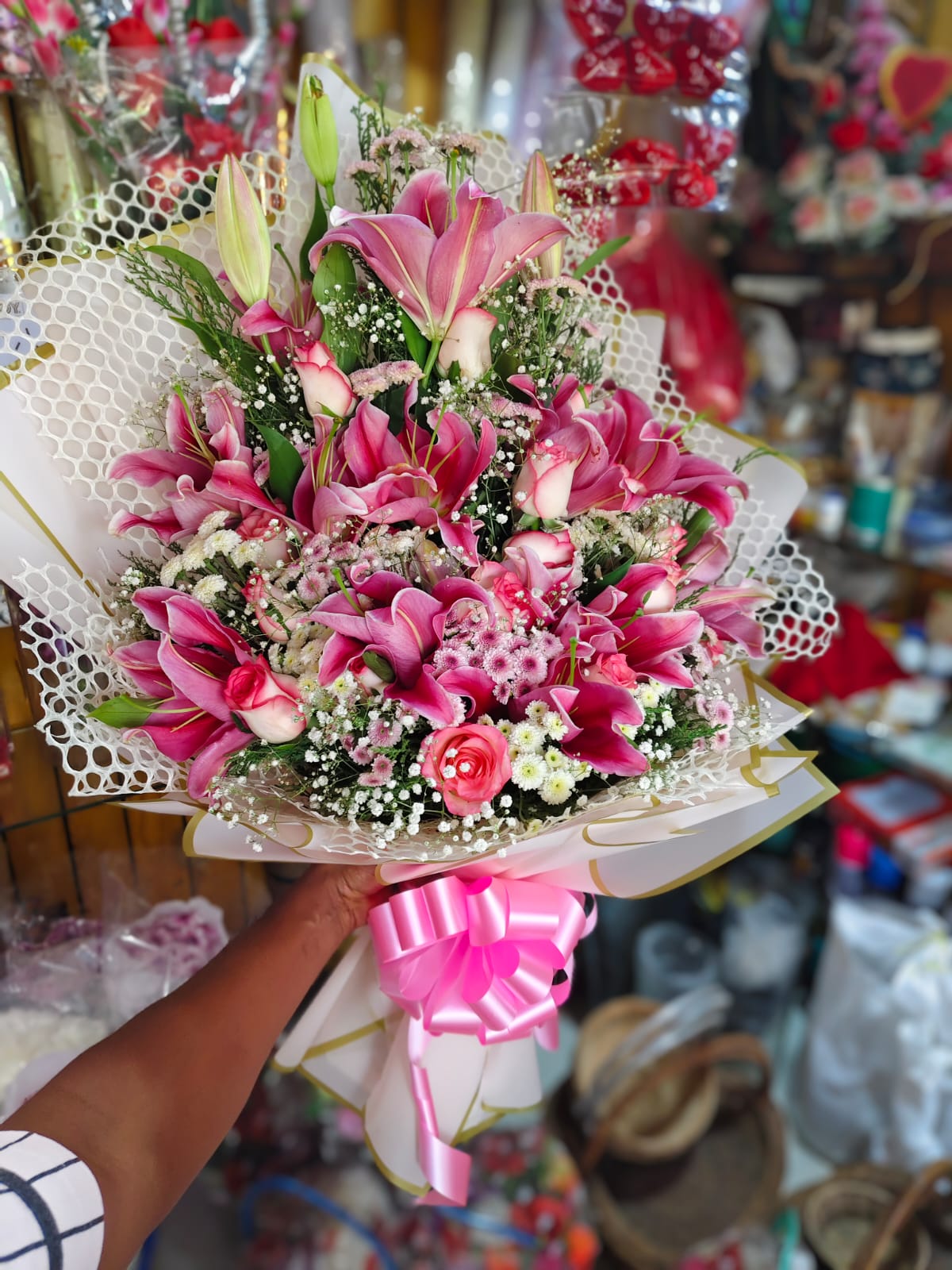 BUNCH:   Lily And Mixed Flower Bunch